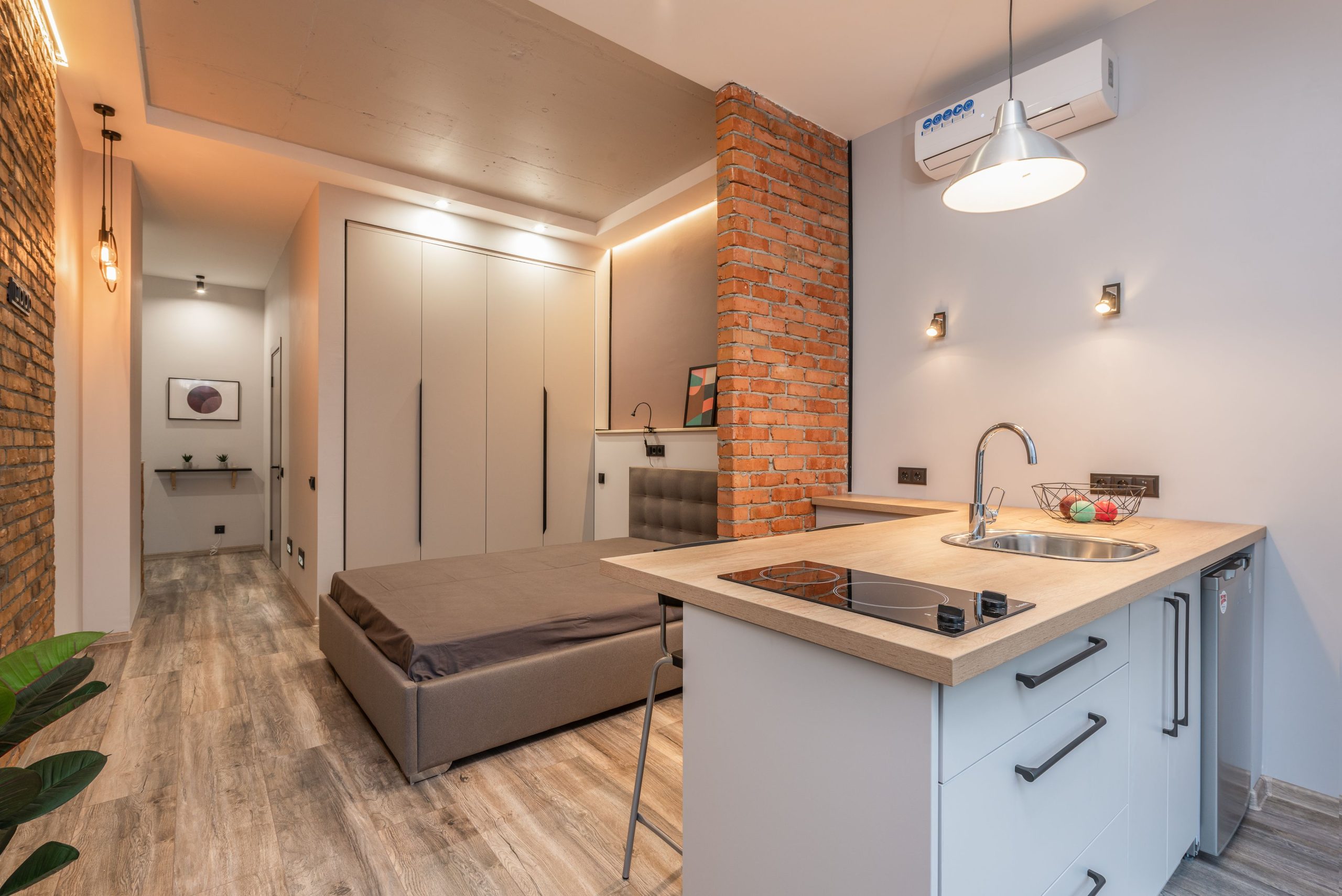 Petite cuisine moderne loft style 25m2