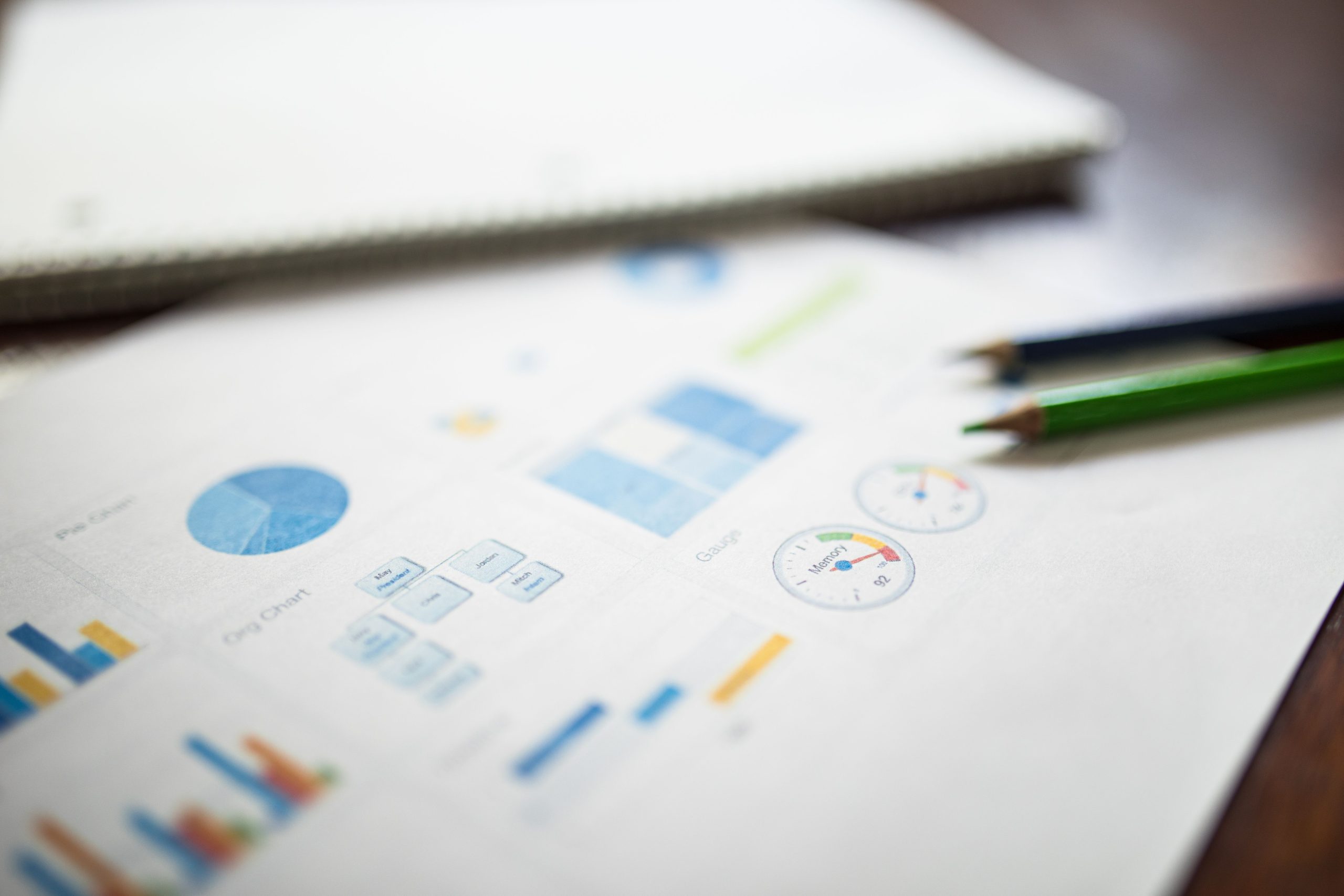 Rapport financier illustré graphiques et diagrammes